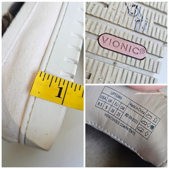 Suede Loafers Vionic Uptown Size 8.5 Pastel Peach Leather Comfort Flats Penny - Picture 8 of 14